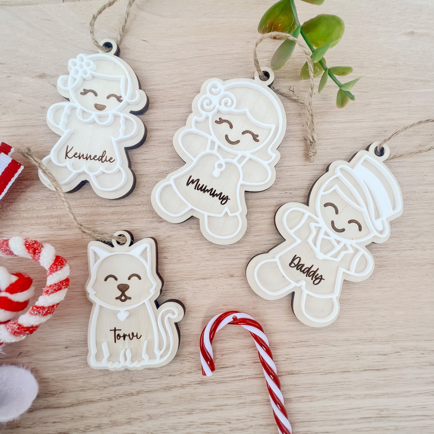GINGERBREAD 3D DECORATIONS