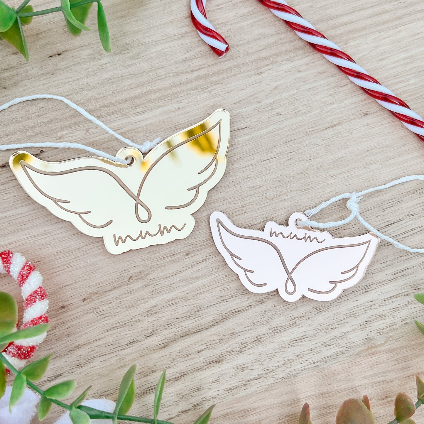 ANGEL WING MIRROR DECORATION