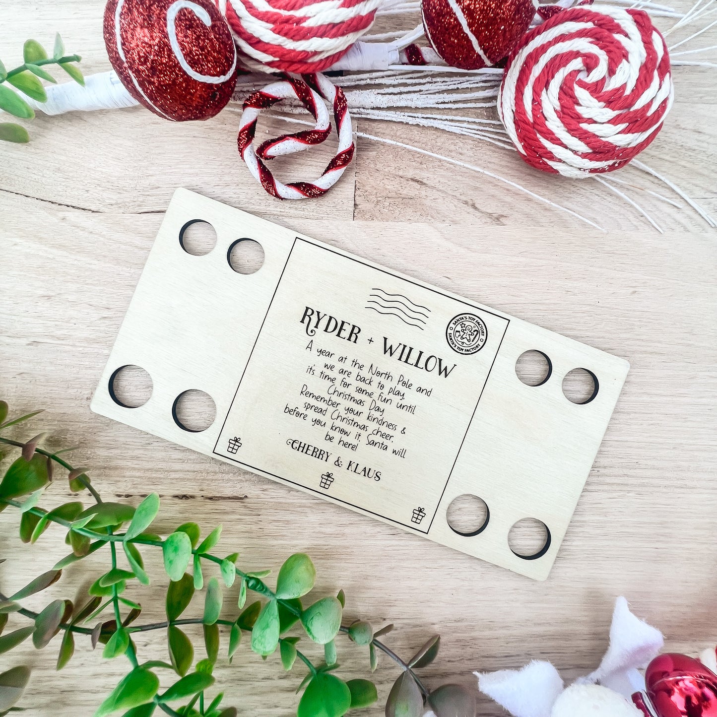 ELF ON THE SHELF RETURN POSTCARD