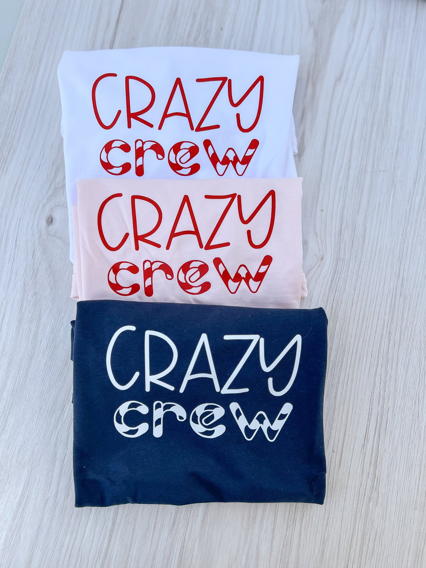 ADULT CRAZY CREW CHRISTMAS T-SHIRT