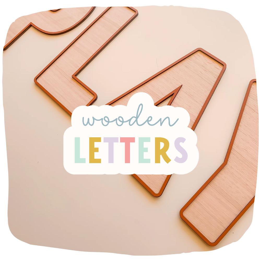WOODEN 3D LETTERS