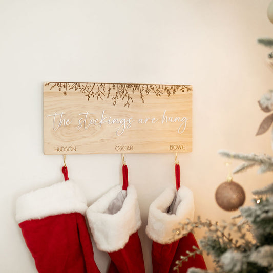 STOCKING HANGING BOARD