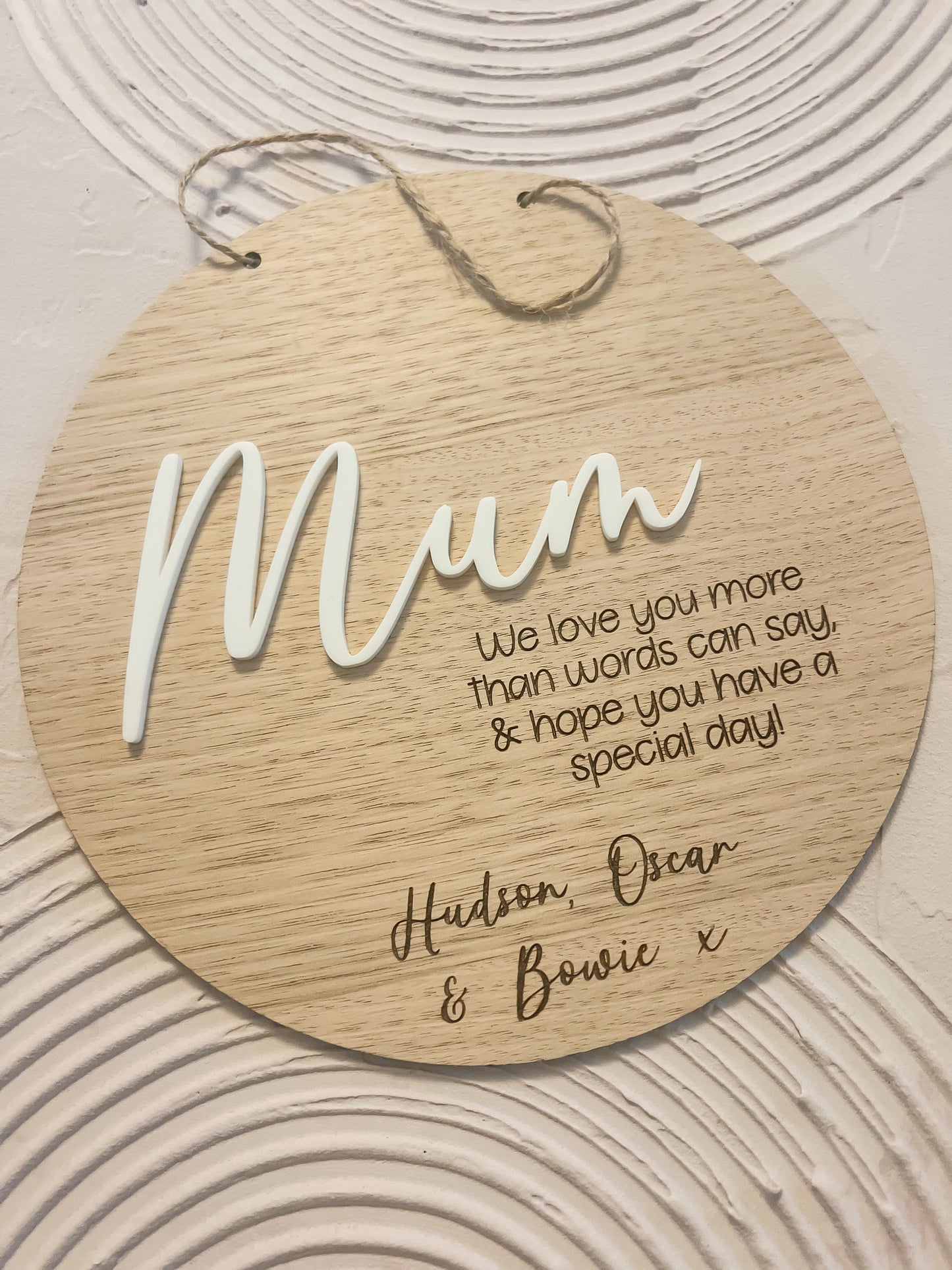 WOODEN MOTHERS DAY PLAQUE