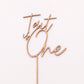 WOODEN CAKE TOPPER