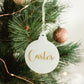 FROSTED ACRYLIC NAME BAUBLE