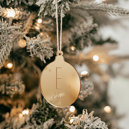 MIRRORED CHRISTMAS BAUBLE