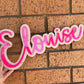 LAYERED NAME SIGN - WOOD & ACRYLIC