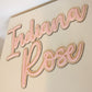 LAYERED NAME SIGN - WOOD & ACRYLIC