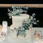 DOUBLE LAYER ACRYLIC CAKE TOPPER - WEDDING
