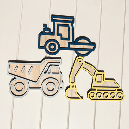WOODEN CONSTRUCTION VEHICLES