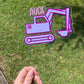 DOUBLE LAYER ACRYLIC CAKE TOPPER - TEXT & IMAGE