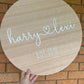 ROUND WOODEN LAYERED SIGN