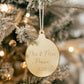 MIRROR MR & MRS CHRISTMAS BAUBLE