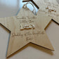 HANGING STAR PLAQUE