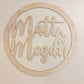 50CM ROUND WOODEN CUT OUT SIGN
