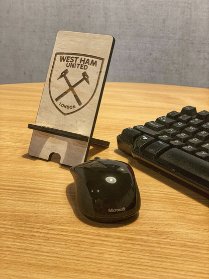 WOODEN PHONE HOLDER