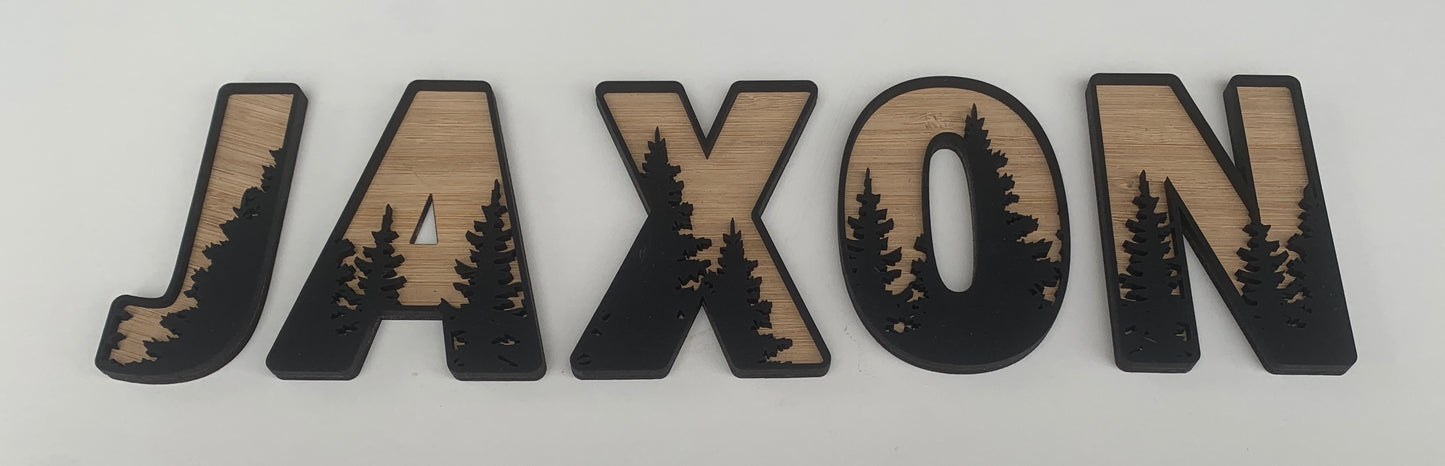 FOREST TREES LETTERS