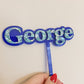 DOUBLE LAYER ACRYLIC CAKE TOPPER - NAME