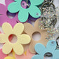 ACRYLIC DAISY KEYRING