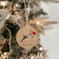REINDEER WOODEN BAUBLE