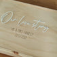WOODEN KEEPSAKE BOX - LARGE