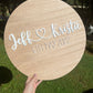 ROUND WOODEN LAYERED SIGN