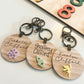 BAG TAG KEYRING WITH NAME & 3D IMAGE