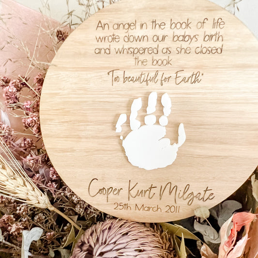 3D HANDPRINT PLAQUE