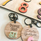 BAG TAG KEYRING WITH NAME & 3D IMAGE