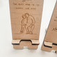 WOODEN PHONE HOLDER