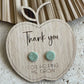 TEACHER THANK YOU EARRINGS & PLAQUE