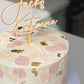 DOUBLE LAYER ACRYLIC CAKE TOPPER - WEDDING