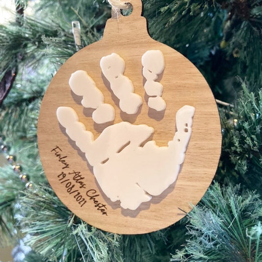 HANDPRINT 3D BAUBLE