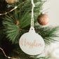 FROSTED ACRYLIC NAME BAUBLE