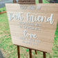 ROUND WOODEN LAYERED SIGN