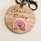 BAG TAG KEYRING WITH NAME & 3D IMAGE