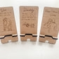 WOODEN PHONE HOLDER