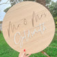 ROUND WOODEN LAYERED SIGN