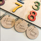 BAG TAG KEYRING WITH NAME