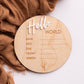 HELLO WORLD PLAQUE