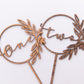 WOODEN CAKE TOPPER