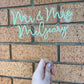 DOUBLE LAYER ACRYLIC CAKE TOPPER - WEDDING