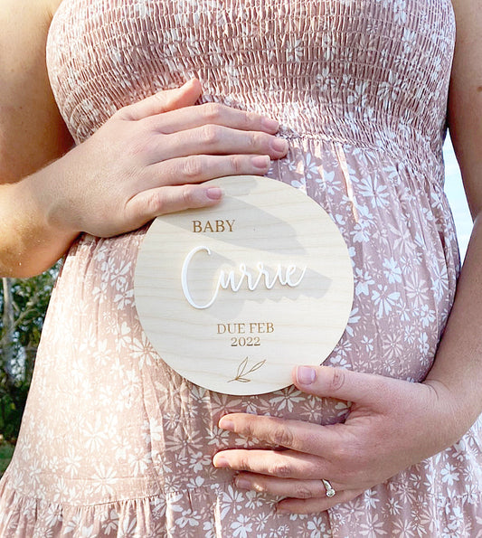 PREGNANCY ANNOUNCEMENT PLAQUE