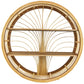 CANE ROUND WALL SHELF - NATURAL