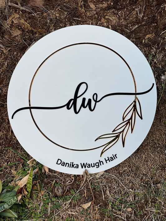 ROUND ACRYLIC LAYERED SIGN