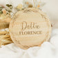 WOODEN NAME PLAQUE - ANNOUNCEMENT