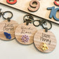 BAG TAG KEYRING WITH NAME & 3D IMAGE