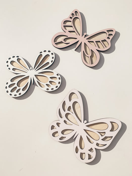 WOODEN BUTTERFLIES